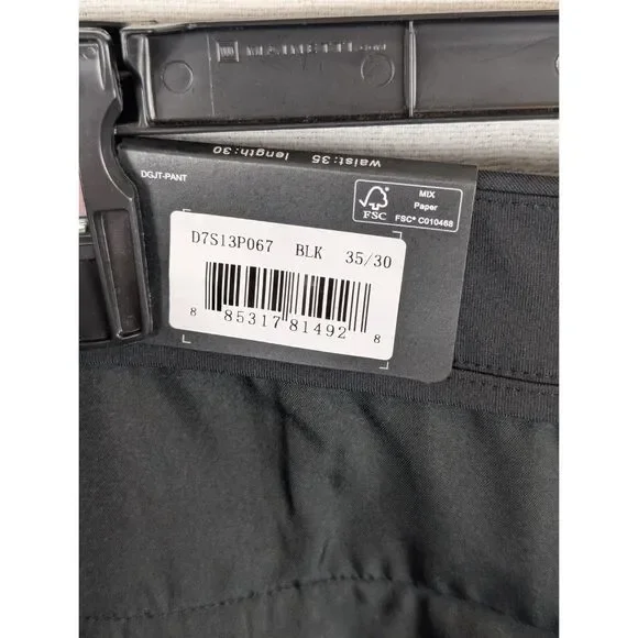 Dunning Golf Stretch Performance Player Fit Woven Pants Black Men's Size 35/30